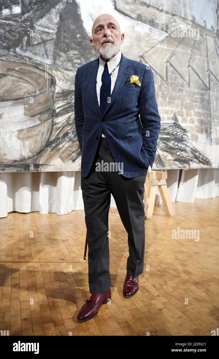 Karlsruhe, Germany. 27th Apr, 2017. German artist Markus Luepertz in ...