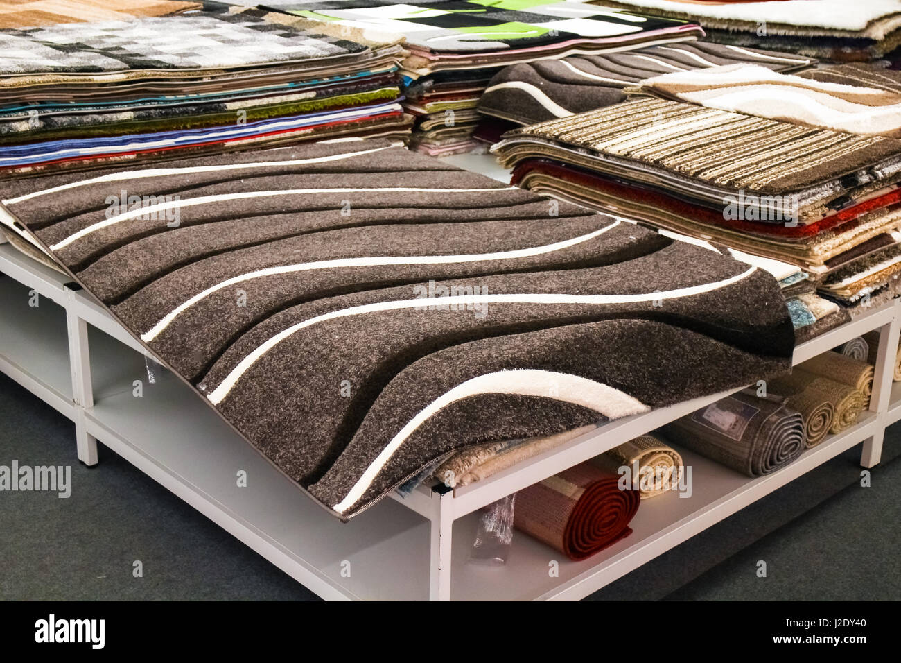 carpets for sale. shop of carpets Stock Photo Alamy