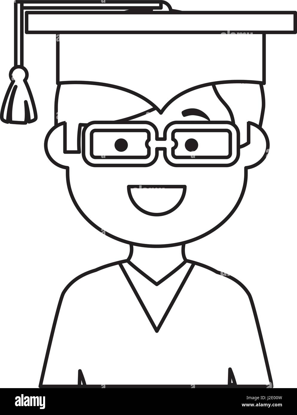 graduated avatar character icon Stock Vector Image & Art - Alamy