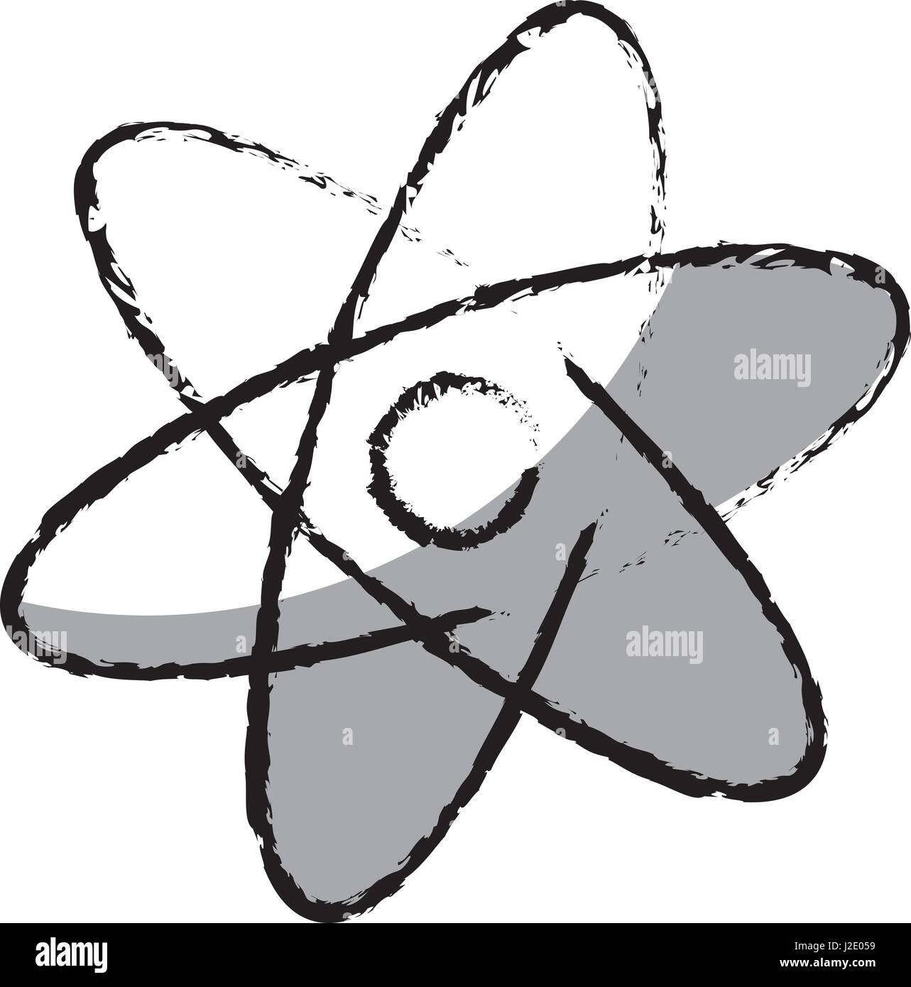 atom molecule isolated icon Stock Vector