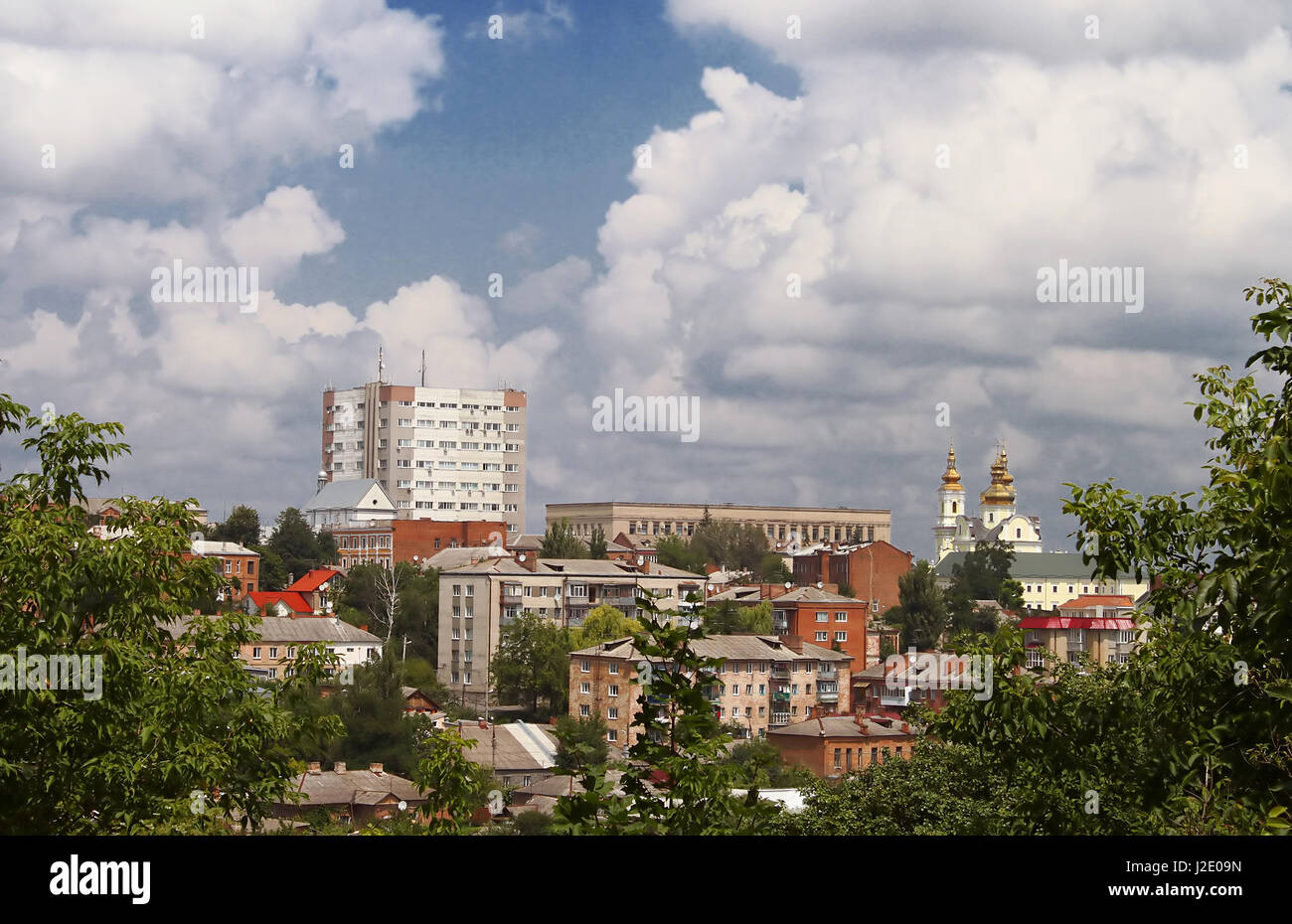 Cityscape of Vinnysia city in Ukraine, Europe Stock Photo