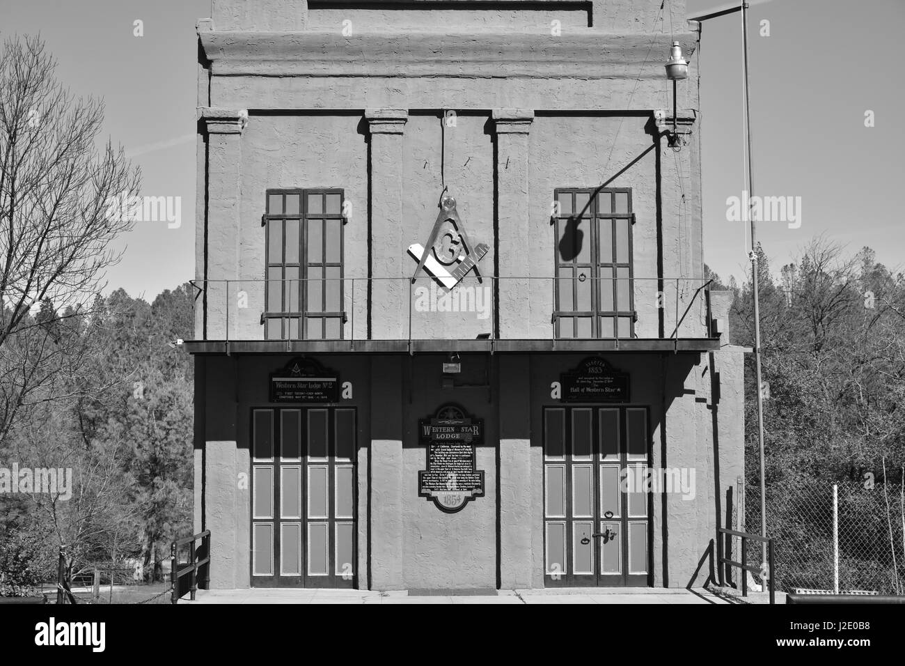 Old Shasta California miners town Stock Photo Alamy