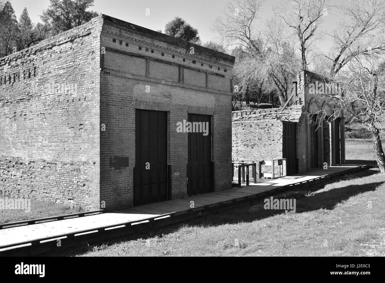 Old Shasta California miners town Stock Photo Alamy