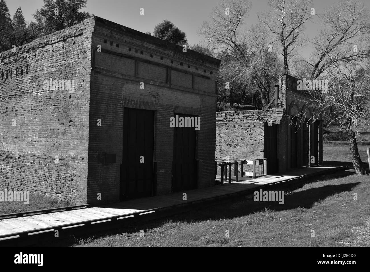 Old Shasta California miners town Stock Photo Alamy