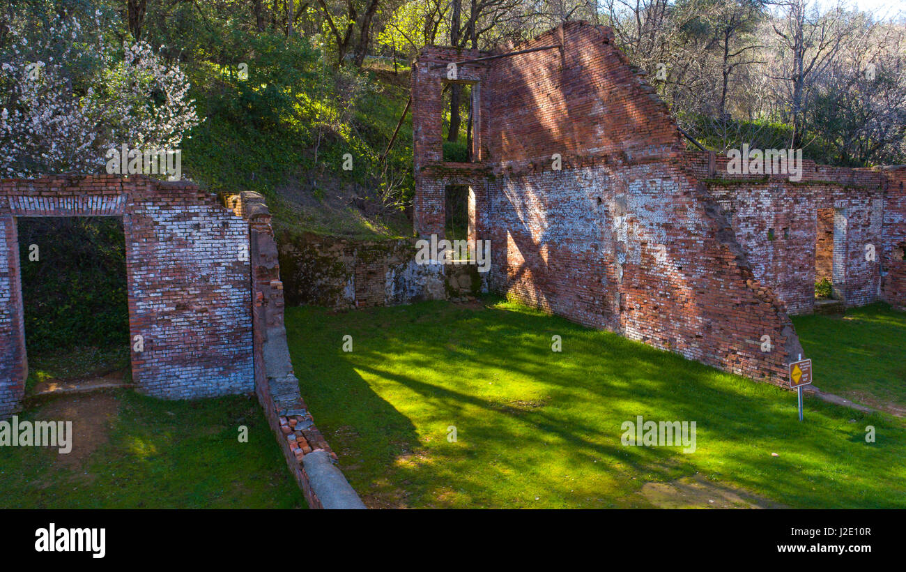 Old Shasta California miners town Stock Photo Alamy