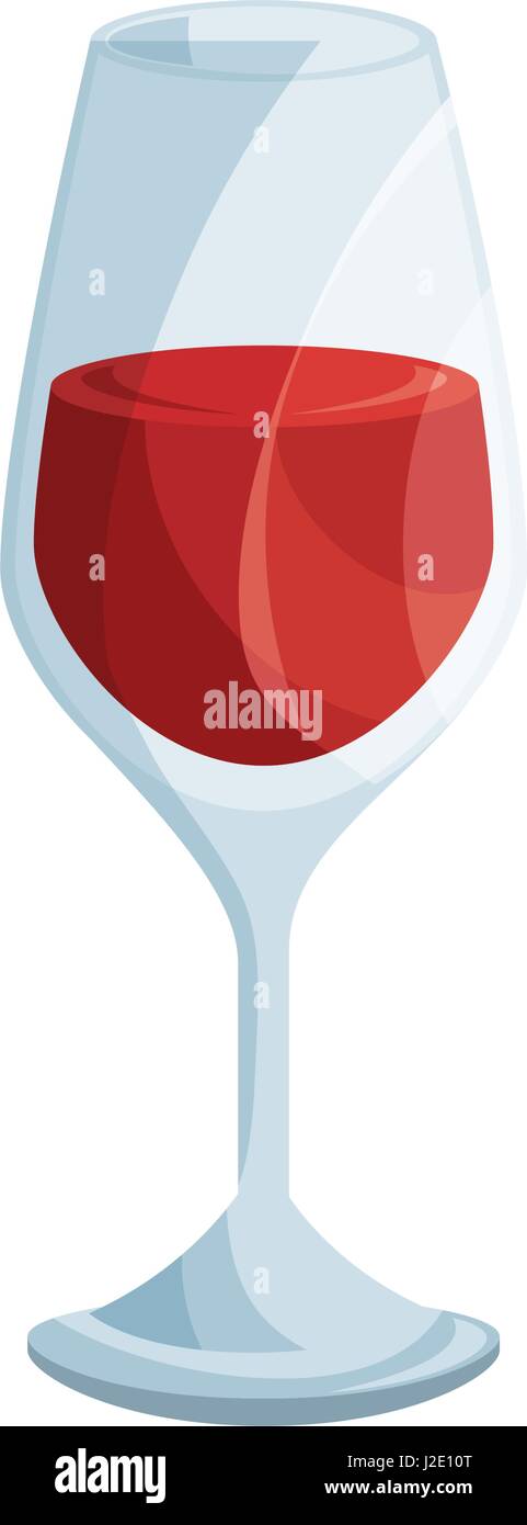 Wine glass cup Stock Vector