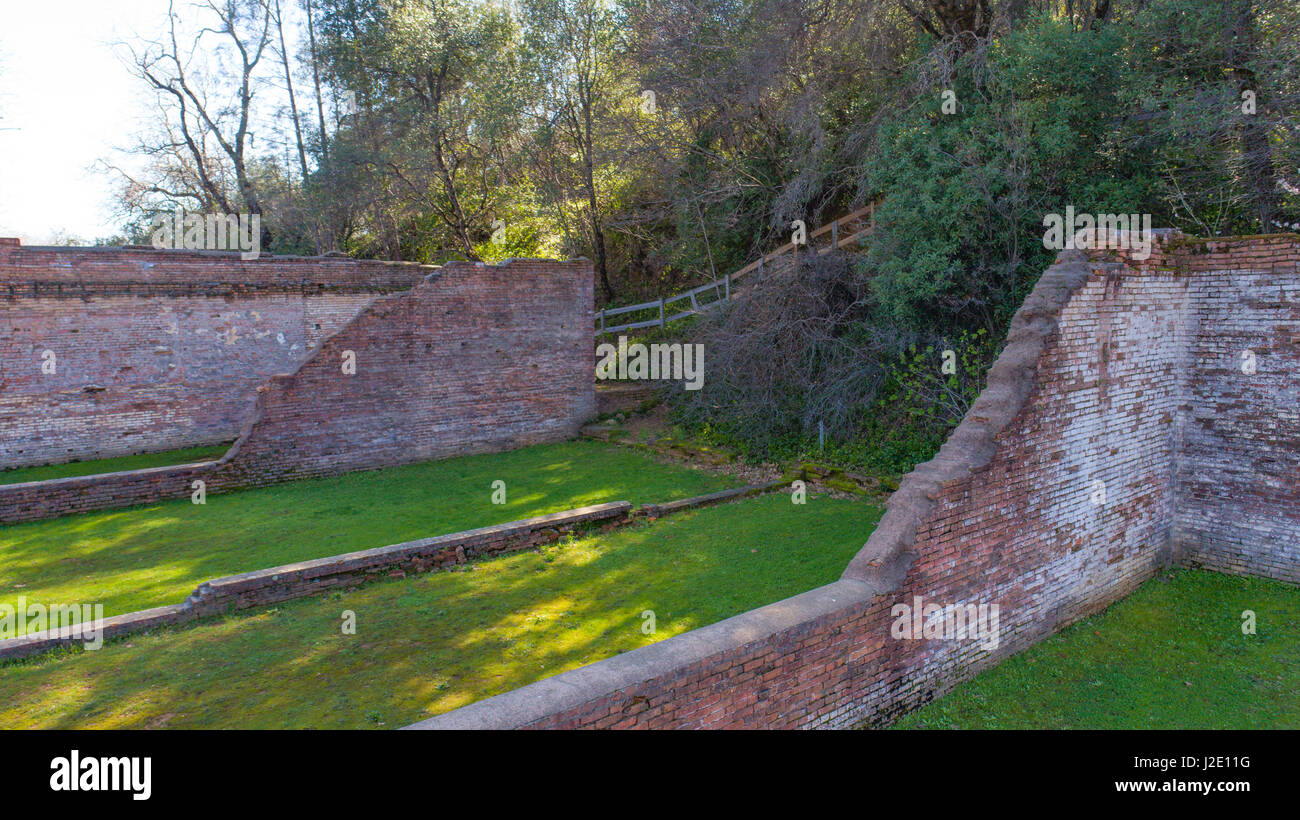 Old Shasta California miners town Stock Photo Alamy