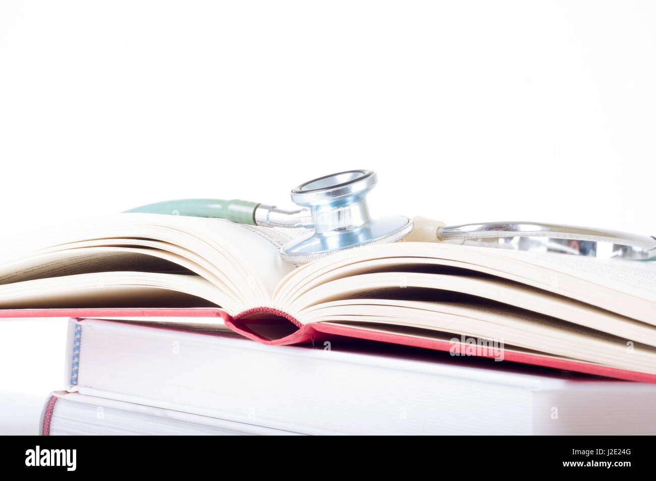 Concept of medical education with books, stethoscope Stock Photo - Alamy