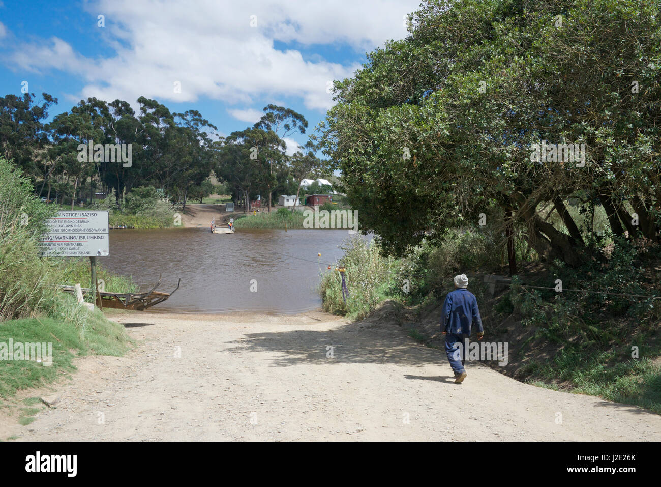 Malgas on Breede river Swellendam Overberg Western Cape South Africa Stock Photo