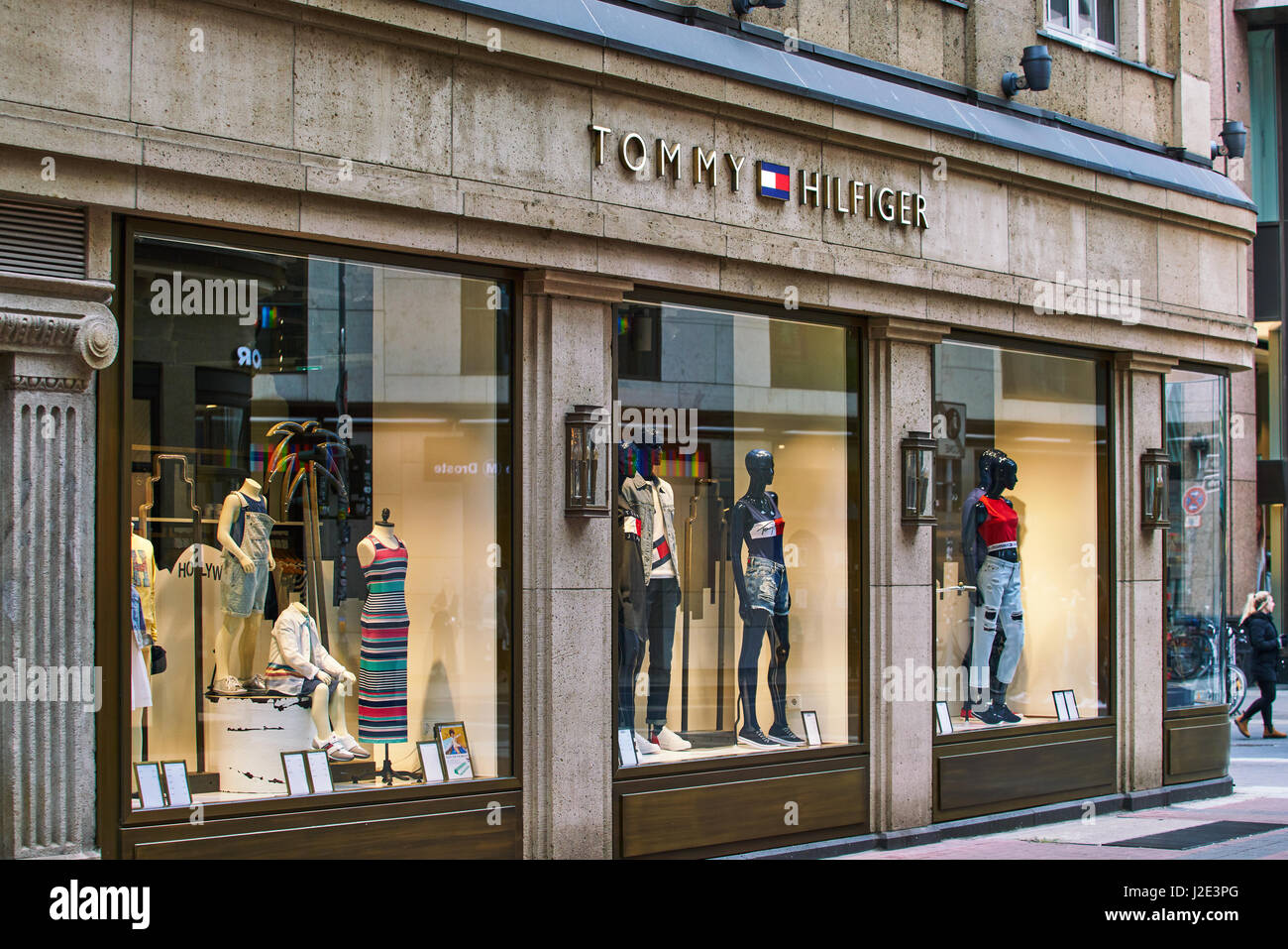 DUSSELDORF, GERMANY - April 04, 2017: Tommy Hilfiger store in ...