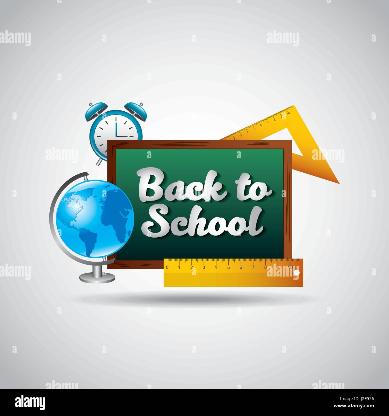 back to school with set supplies vector illustration design Stock ...