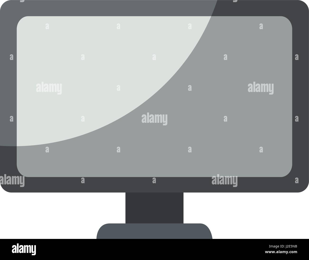 computer desktop isolated icon Stock Vector Image & Art - Alamy