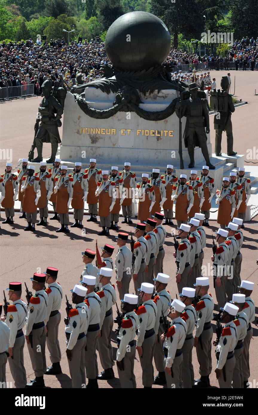 French Foreign Legion pay homage to its heroes on the occasion of Camerone  battle anniversary Stock Photo - Alamy