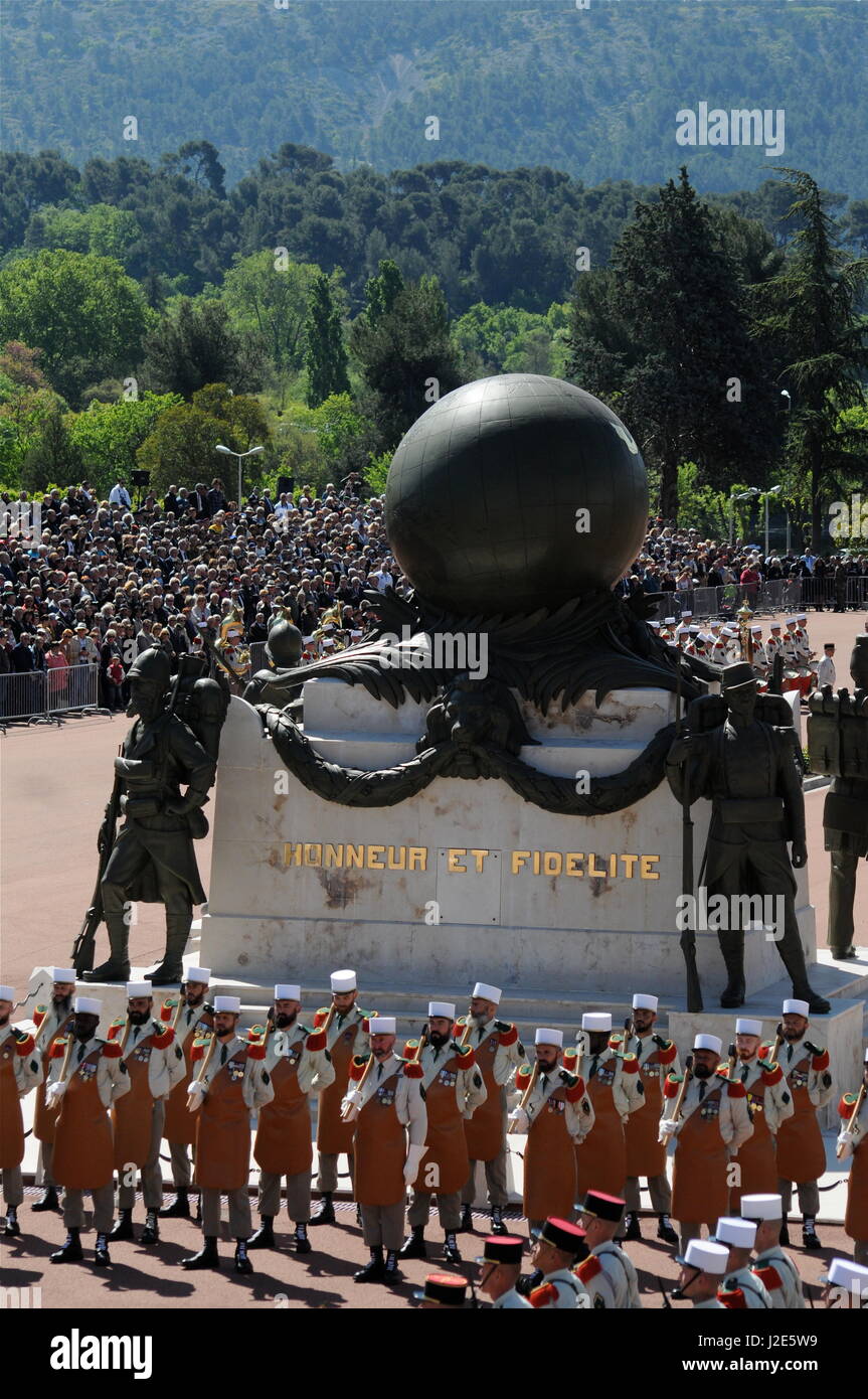 French Foreign Legion pay homage to its heroes on the occasion of Camerone  battle anniversary Stock Photo - Alamy
