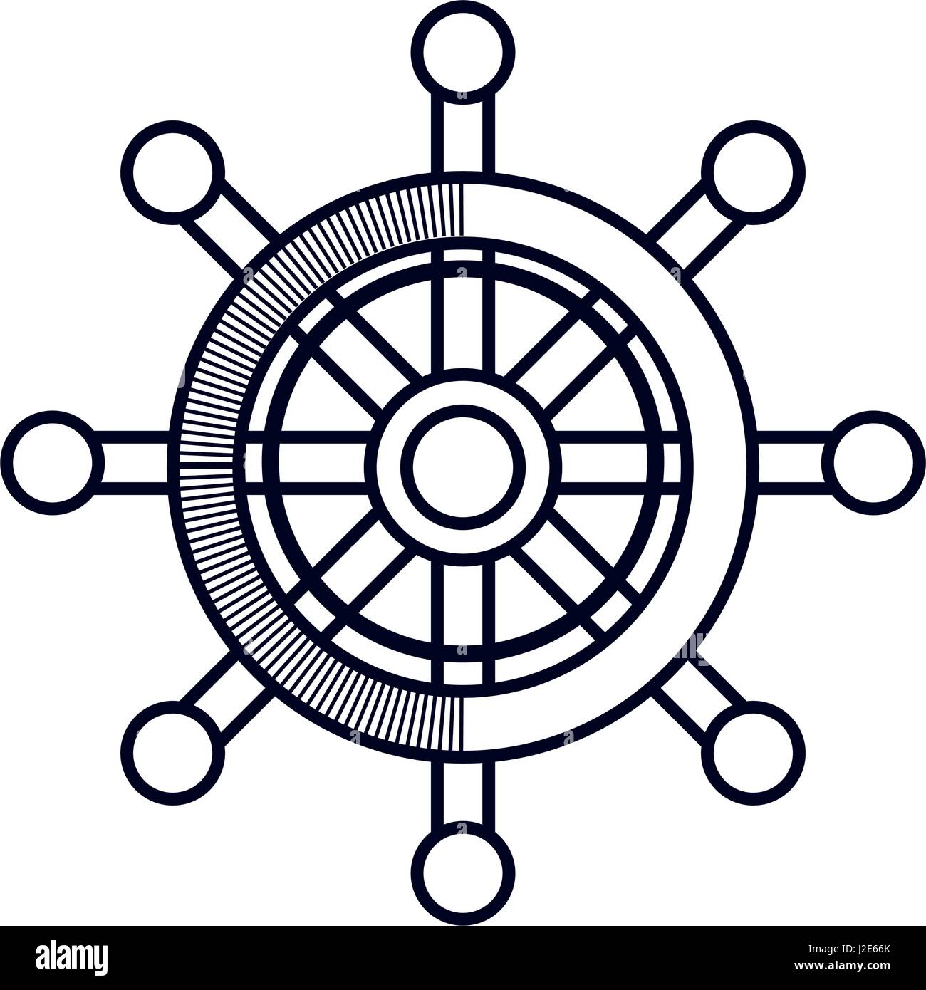 rudder wheel icon Stock Vector Image & Art - Alamy