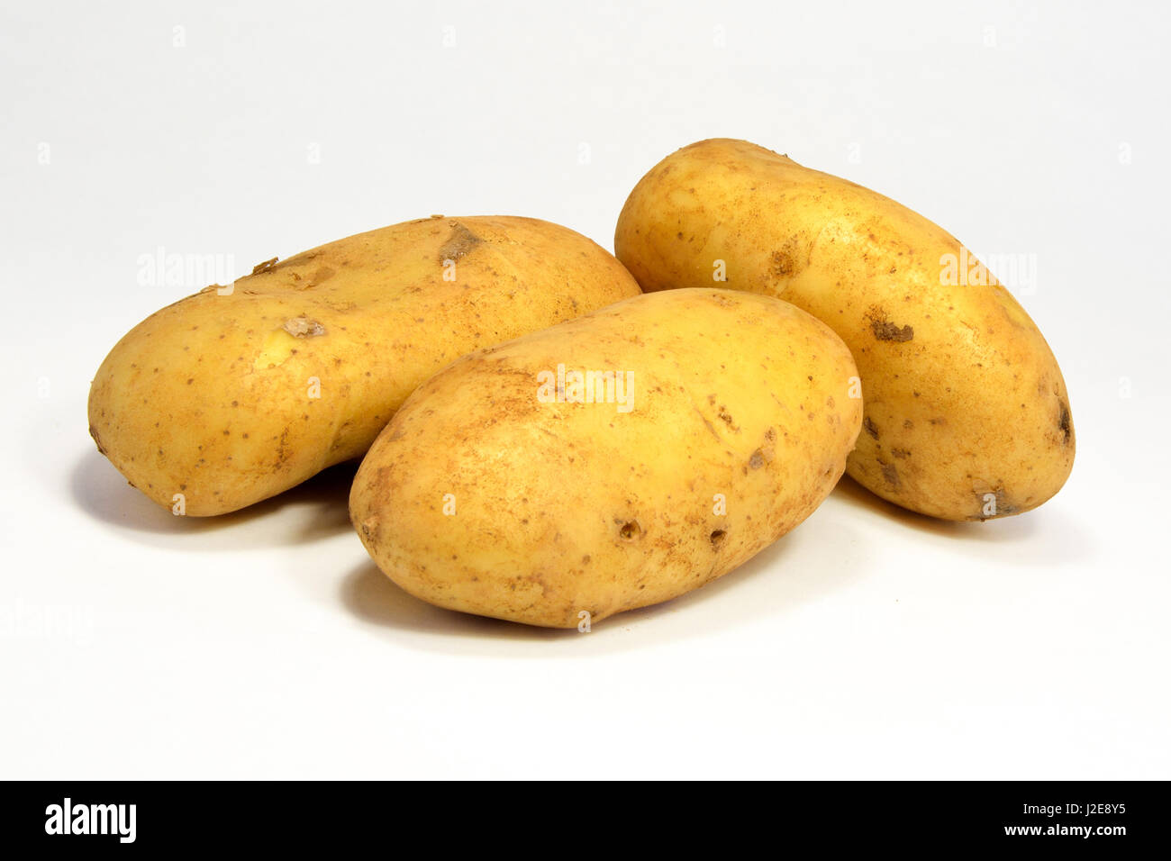 Fresh potatoes, healthy vegetarian source of carbohydrate Stock Photo