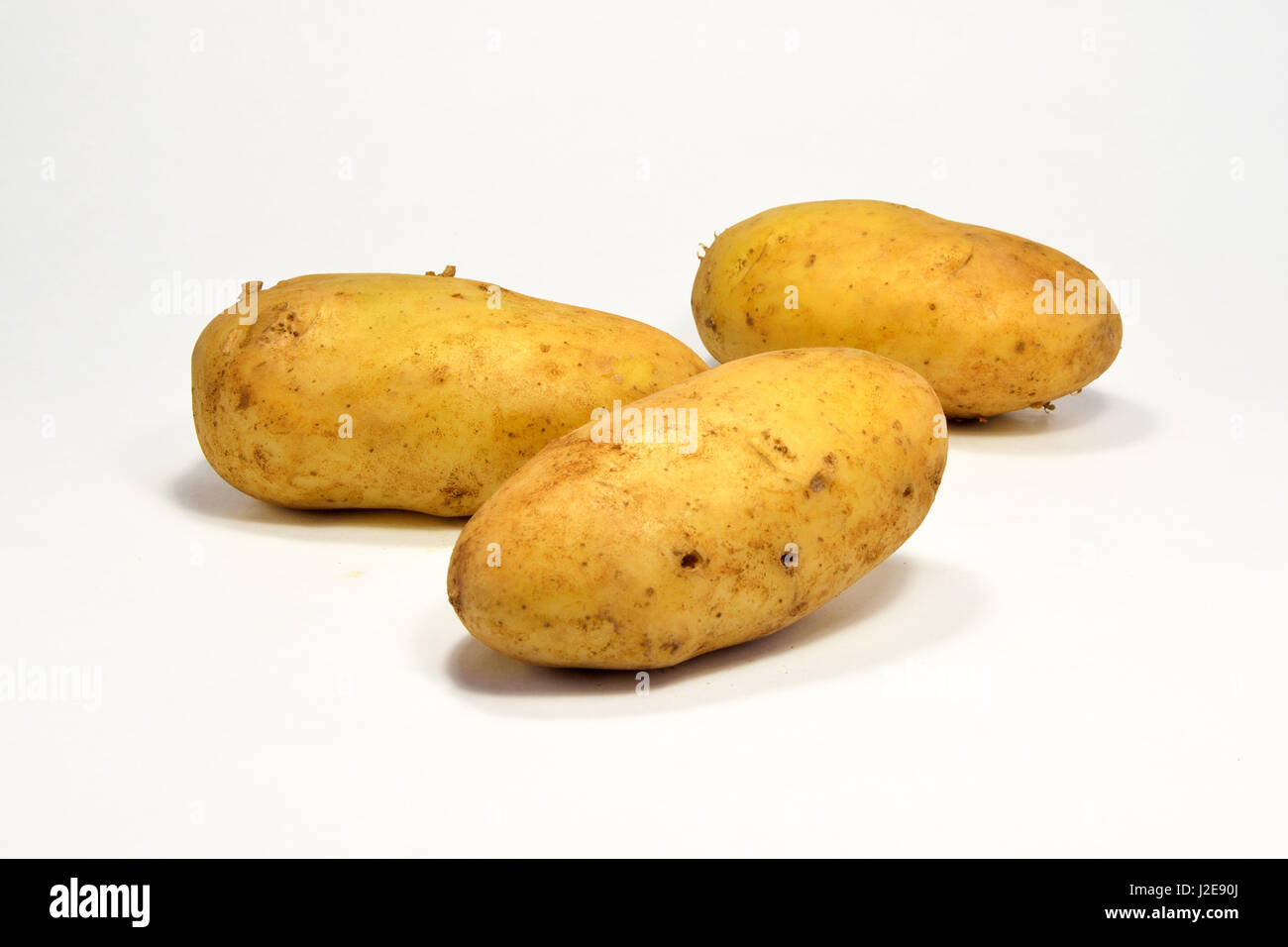 Fresh potatoes, healthy vegetarian source of carbohydrate Stock Photo