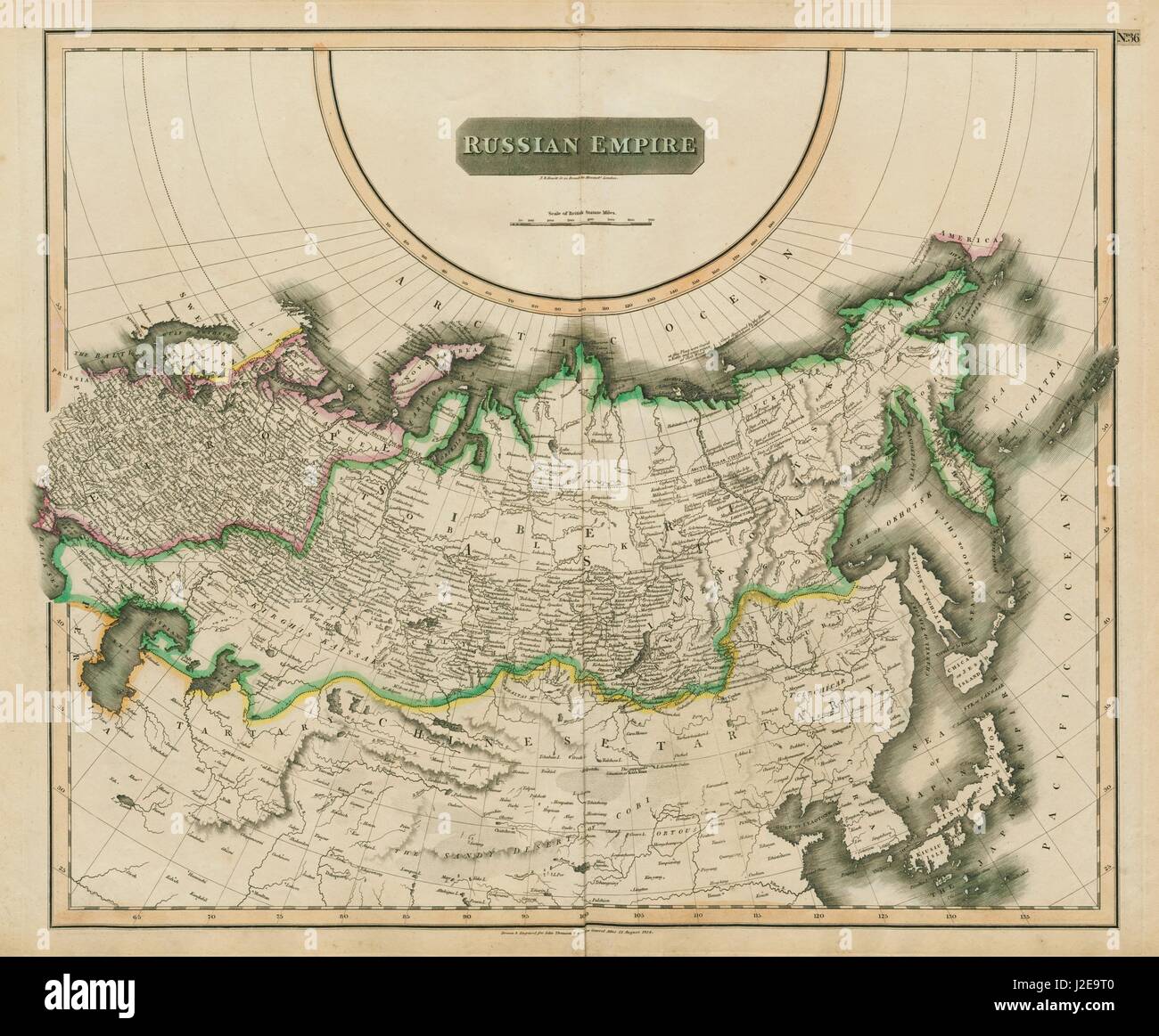 central asia caucasus siberia antique asia vintage 1887 RUSSIA IN ASIA map colour historical original