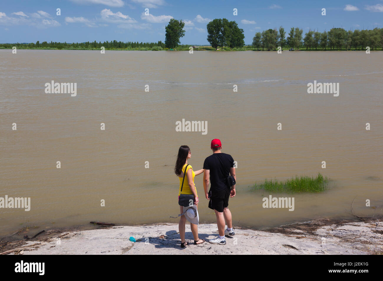 Romania, Danube River Delta, Mahmudia, Danube River Delta visitors ...
