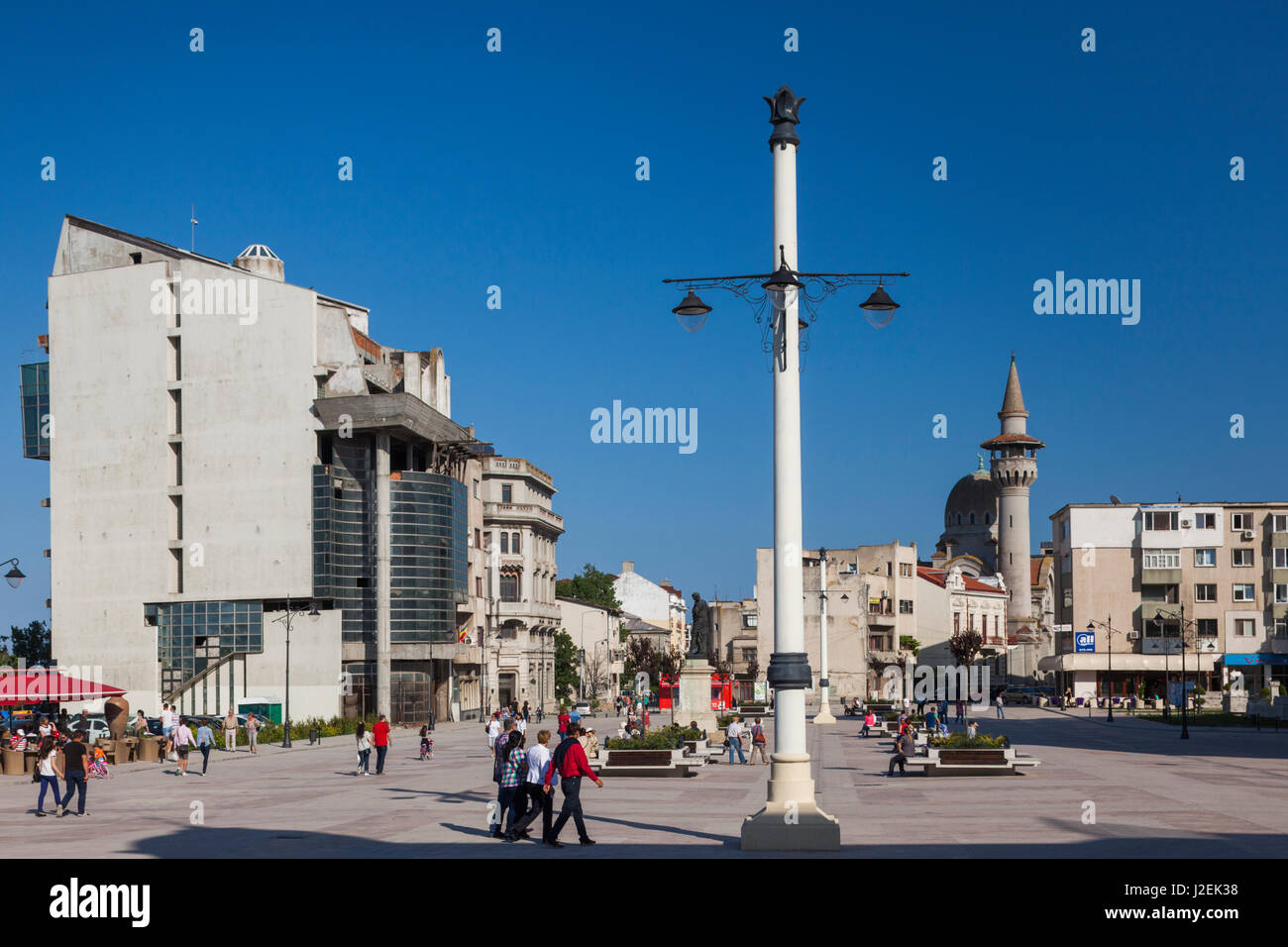 Romania, Black Sea Coast, Constanta, Piata Ovidiu, Ovid Square Stock