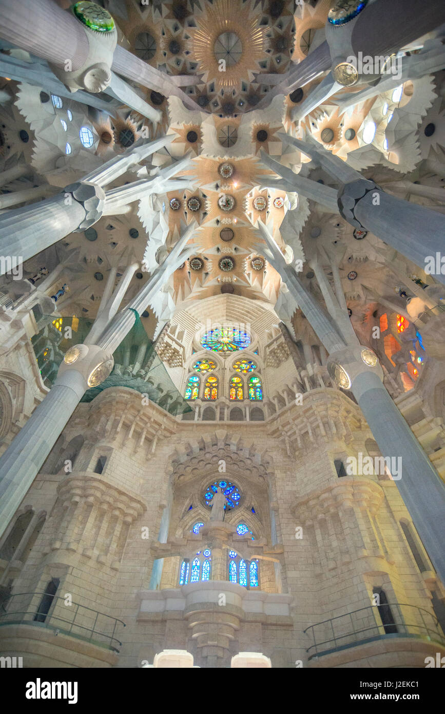 Vaulted sagrada familia ceiling hi-res stock photography and images - Alamy