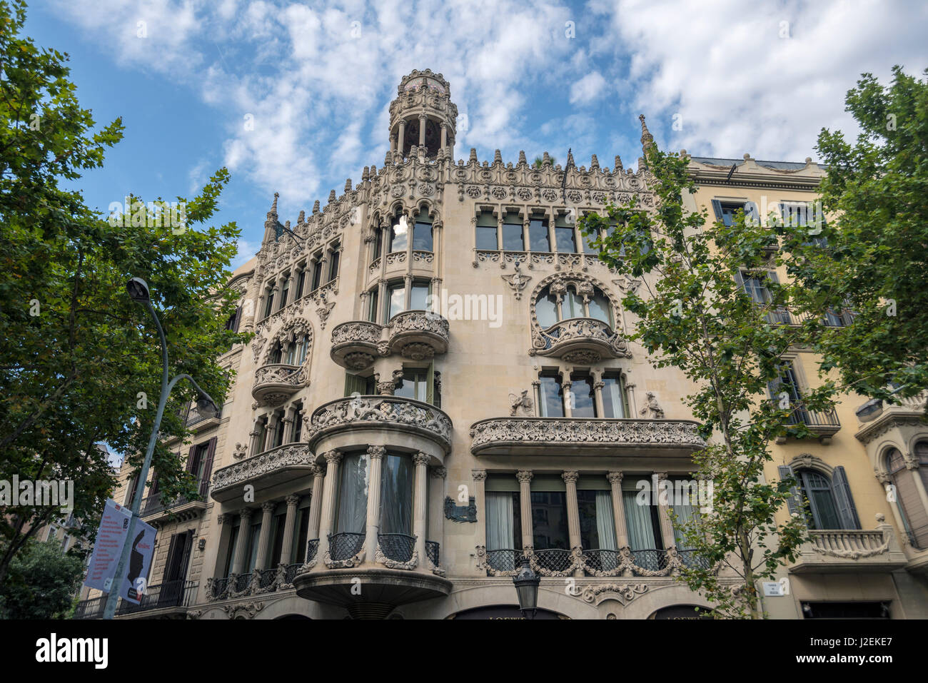 Spain, Barcelona, Casa Lleo Morera (Large format sizes available) Stock Photo