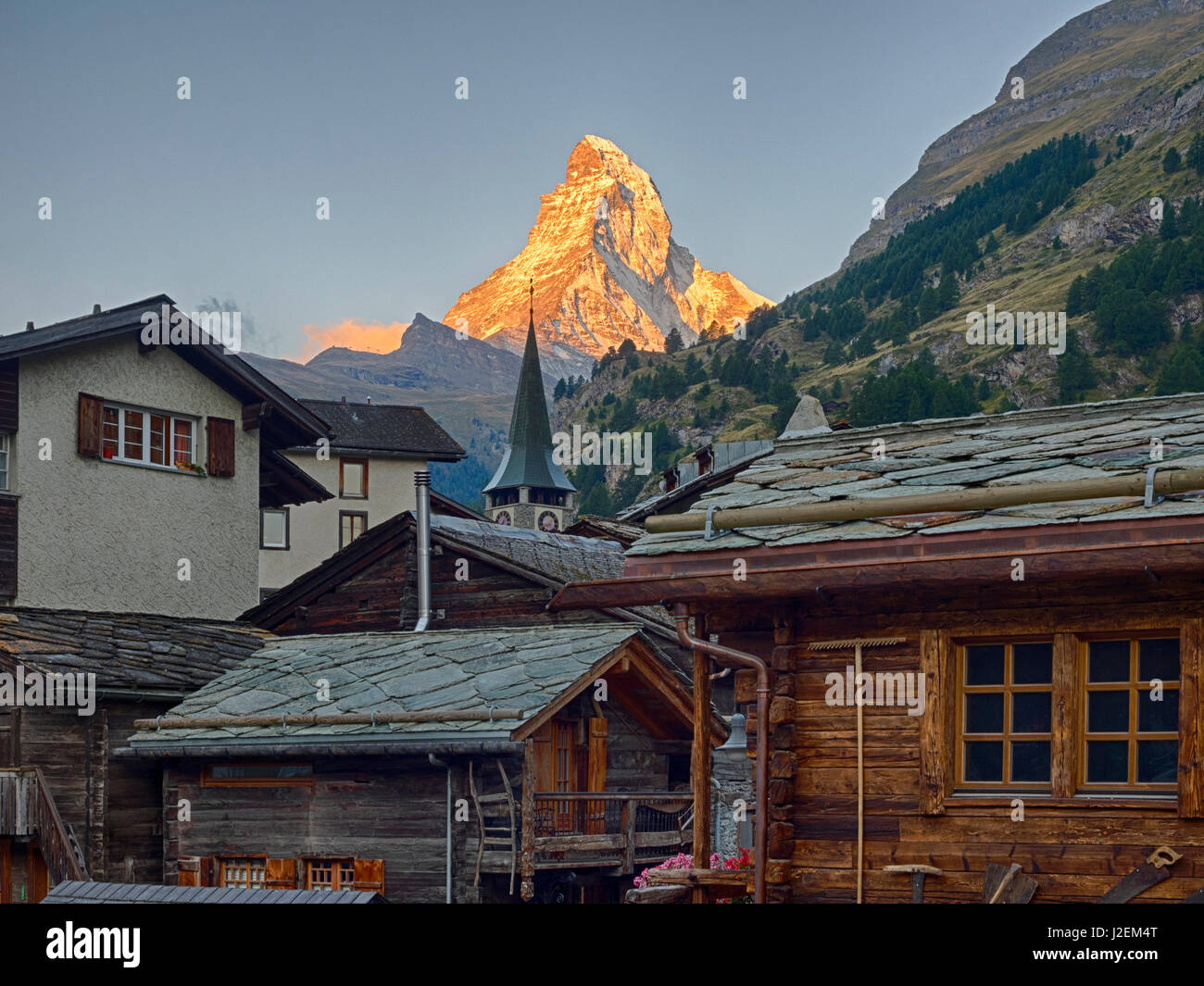 Switzerland, Zermatt, The Matterhorn, view from Zermatt Stock Photo - Alamy