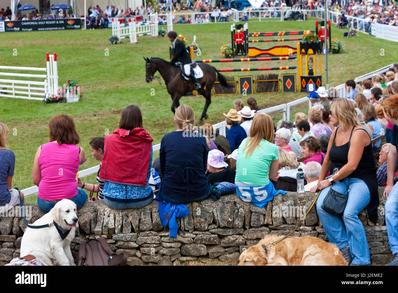 Horse trials, Gatcombe Park, Gloucestershire, UK Stock Photo
