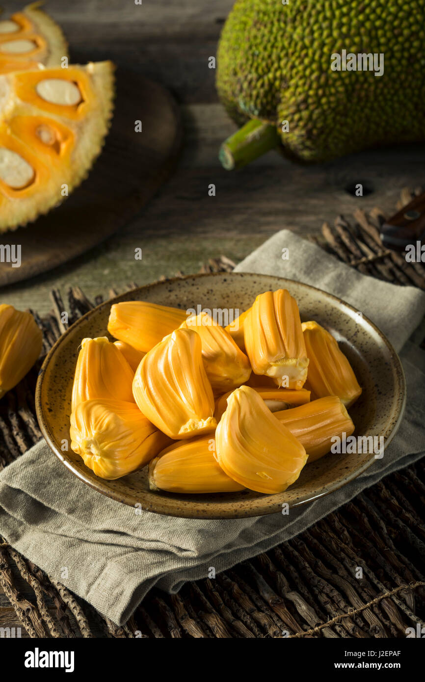 Homemade Organic Fresh Jackfruit Ready to Eat Stock Photo
