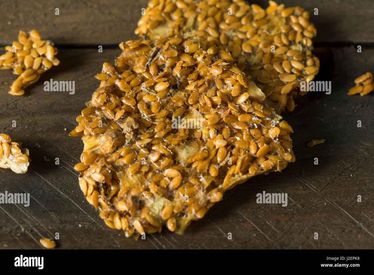Healthy Homemade Flax Seed Crackers with Nuts Stock Photo Alamy