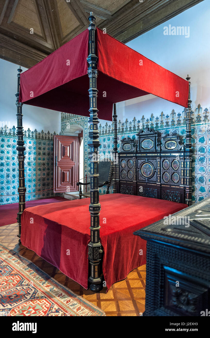 Europe, Portugal, Sintra, Sintra National Palace, Gold Chamber Stock