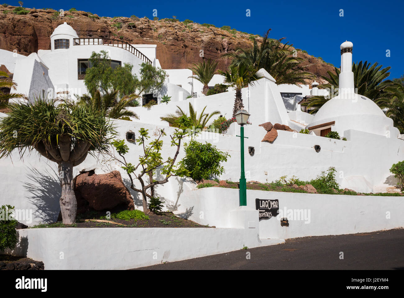 Spain, Canary Islands, Lanzarote, Oasis de Nazaret, Lagomar, former