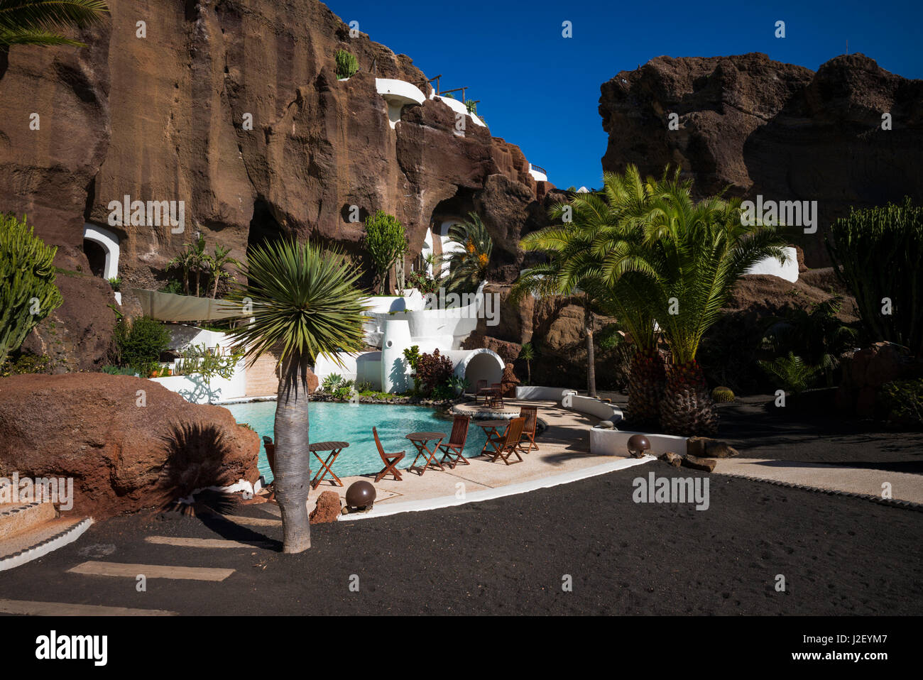 Spain, Canary Islands, Lanzarote, Oasis de Nazaret, Lagomar, former