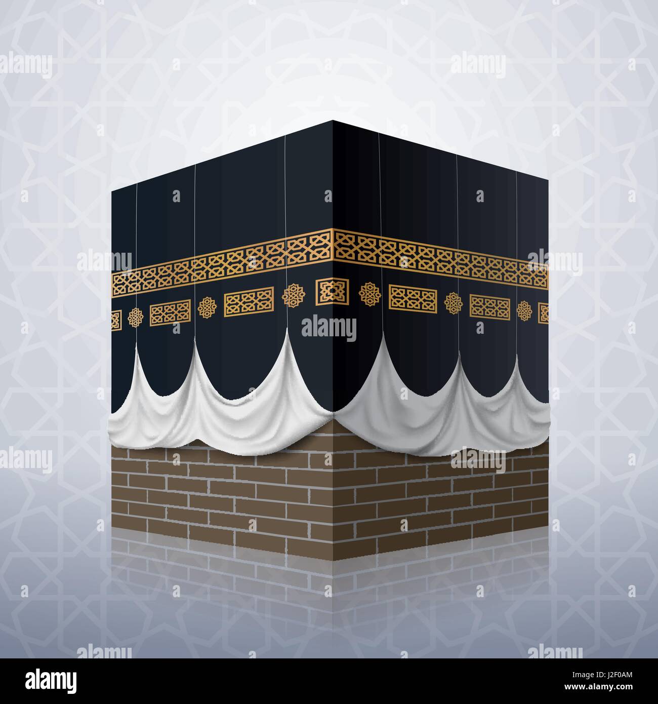 Realistic islamic icon kaaba mosque vector design Stock Vector Image & Art  - Alamy