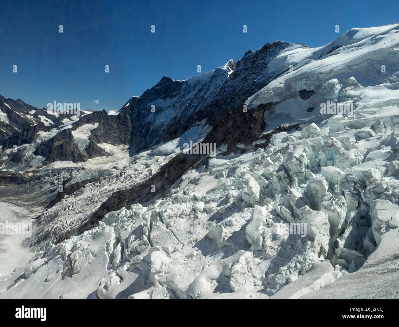 Switzerland, Bern Canton, Eiger, view of the Eiger glacier Stock Photo