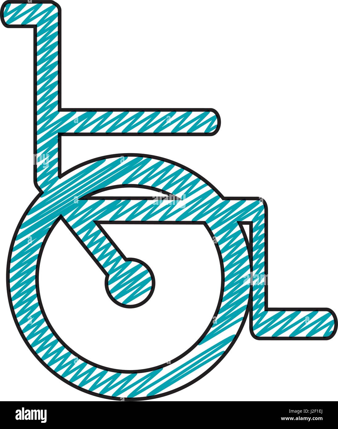 color pencil drawing of wheelchair icon Stock Vector Image & Art Alamy