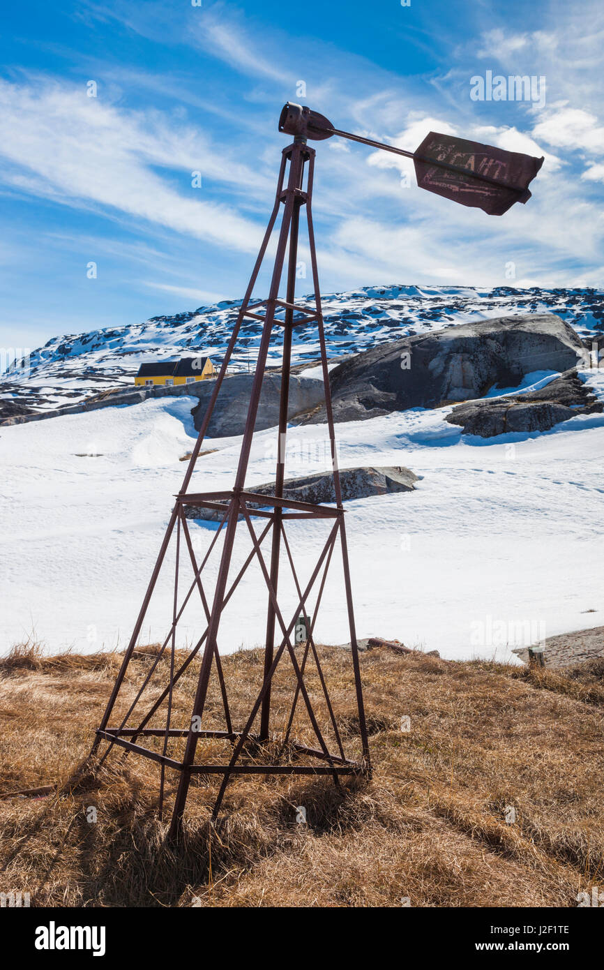 Greenland, Disko Bay, Oqaatsut, former whaling station Stock Photo