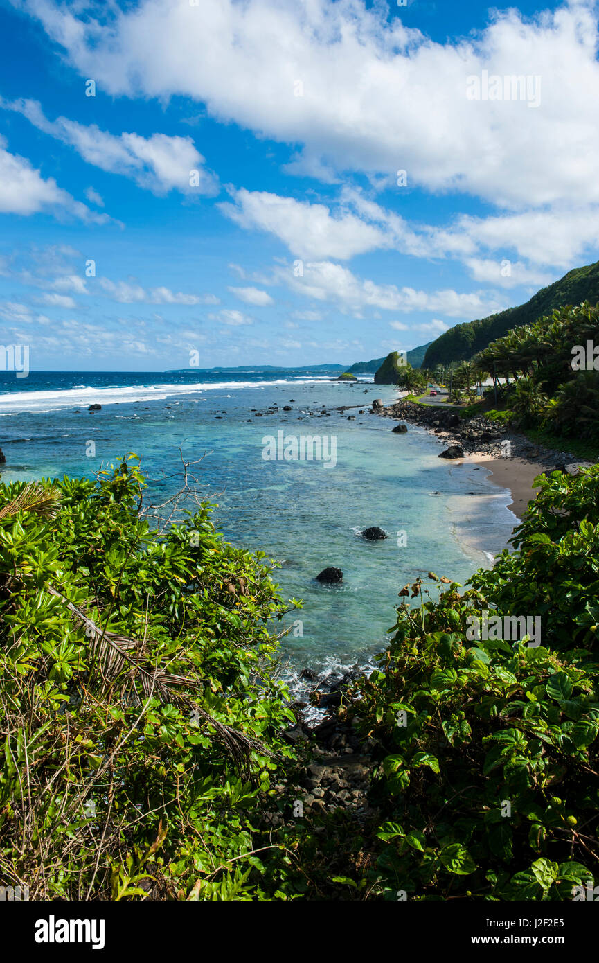 East Coast of Tutuila Island, American Samoa, South Pacific Stock Photo
