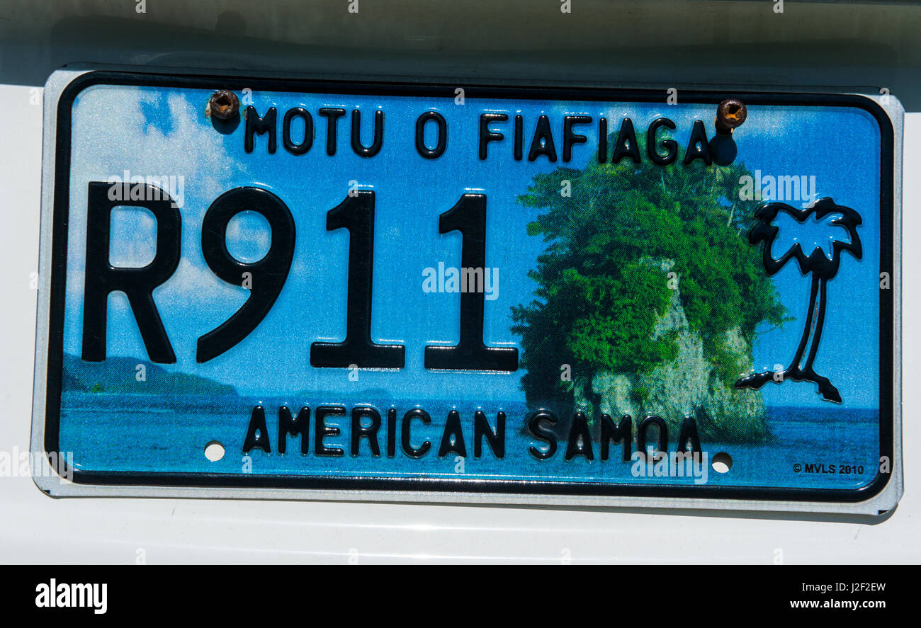 License plate of american samoa hires stock photography and images Alamy