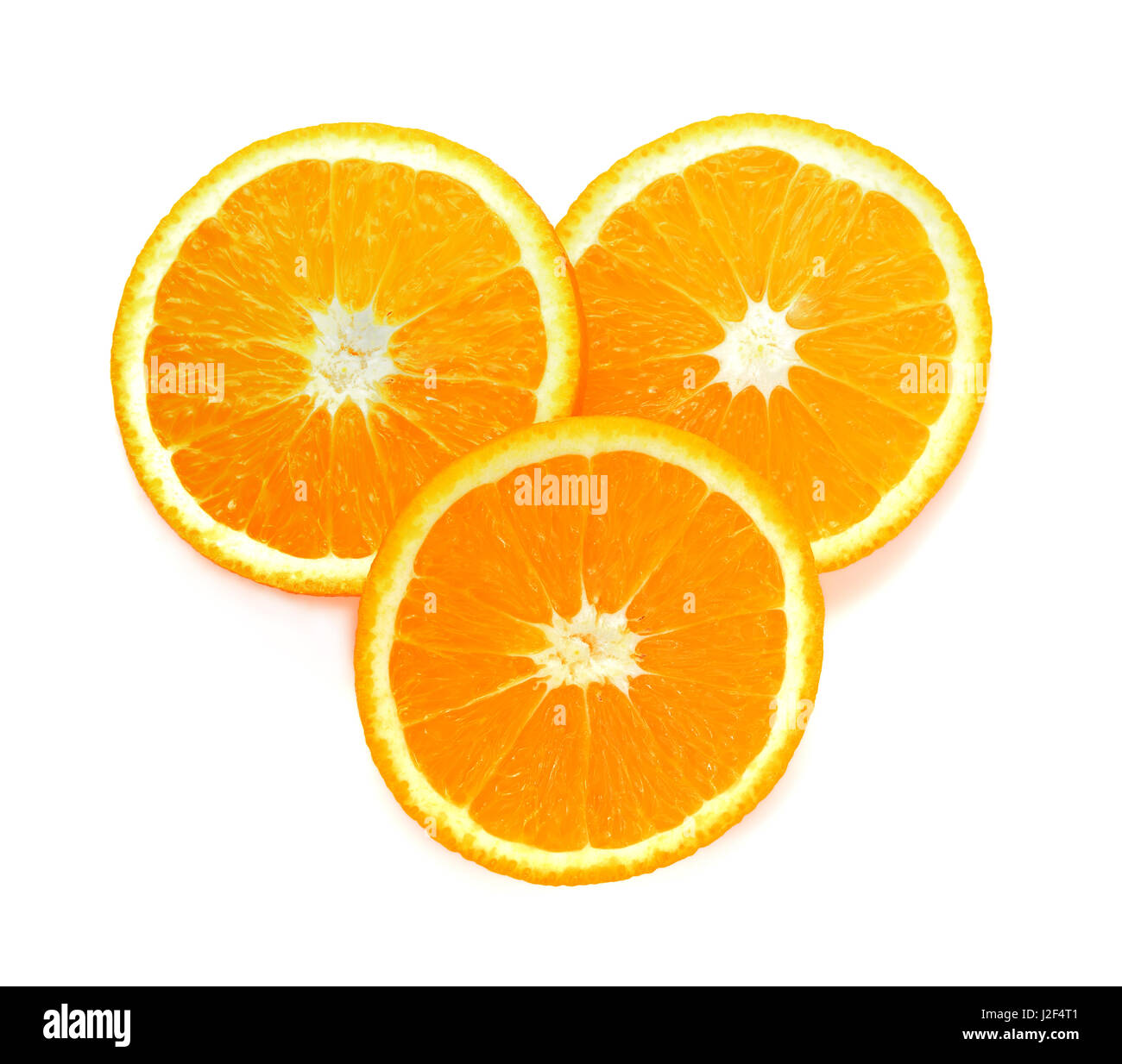 slice of orange fruit isolated on white background Stock Photo - Alamy
