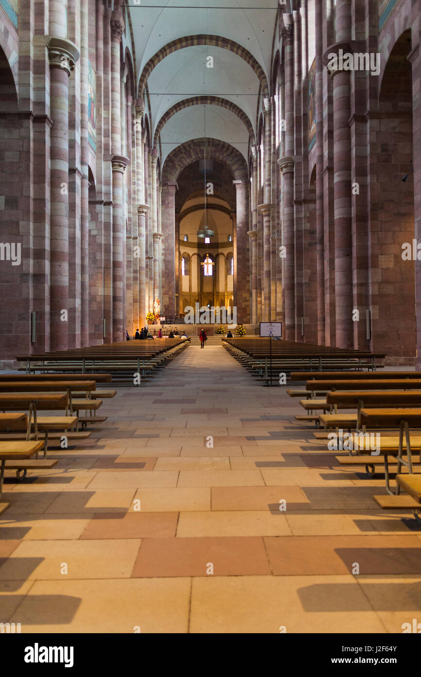 Germany, Rhineland-Pfalz, Speyer, Dom cathedral, interior Stock Photo