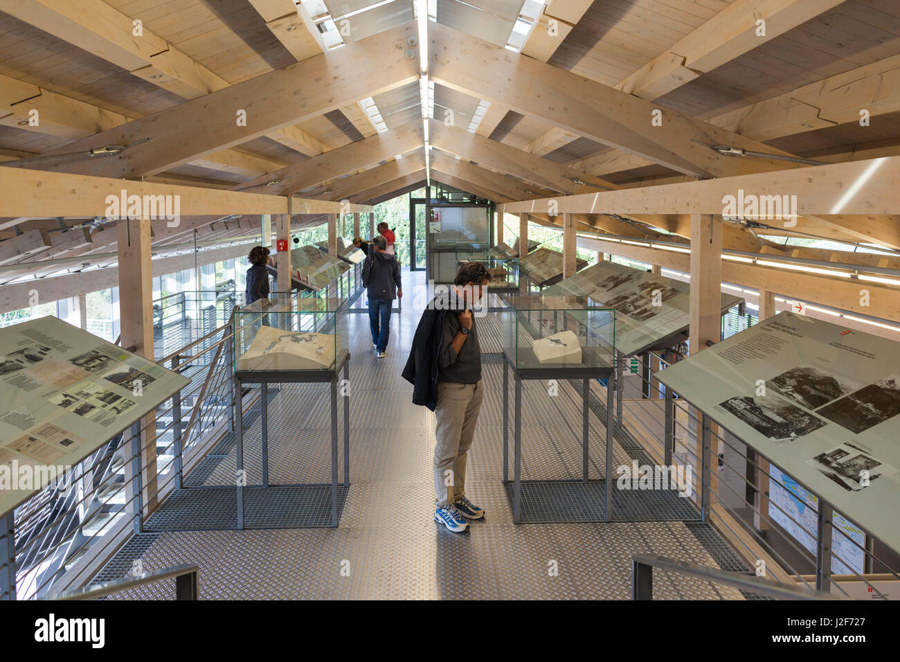 Germany, Bavaria, Obersalzberg, Dokumentation Obersalzberg, museum about the Nazi dictatorship, interior exhibits Stock Photo