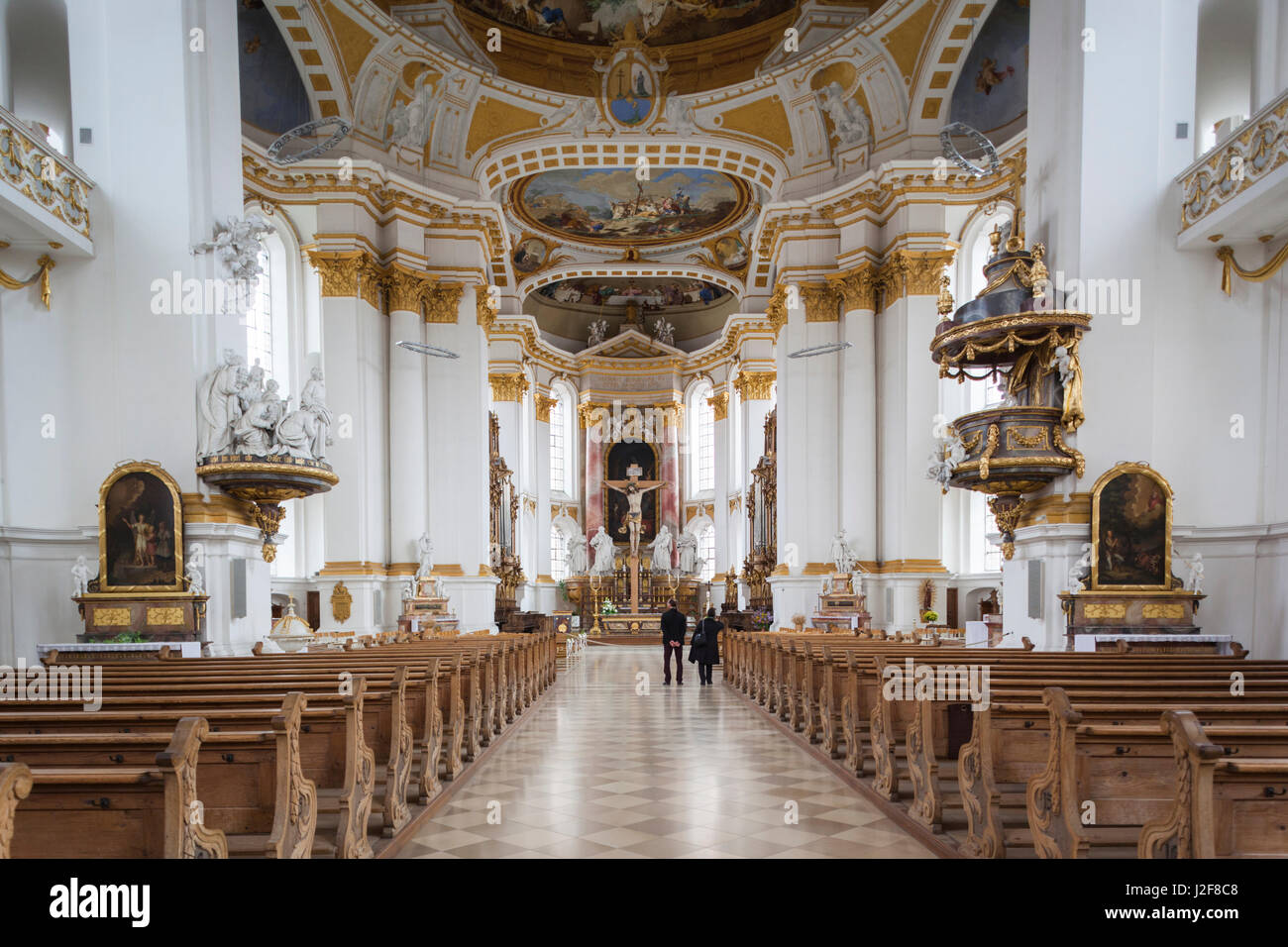 Germany, Baden-Wurttemburg, Wiblingen, Kloster Wiblingen Abbey, 18th ...