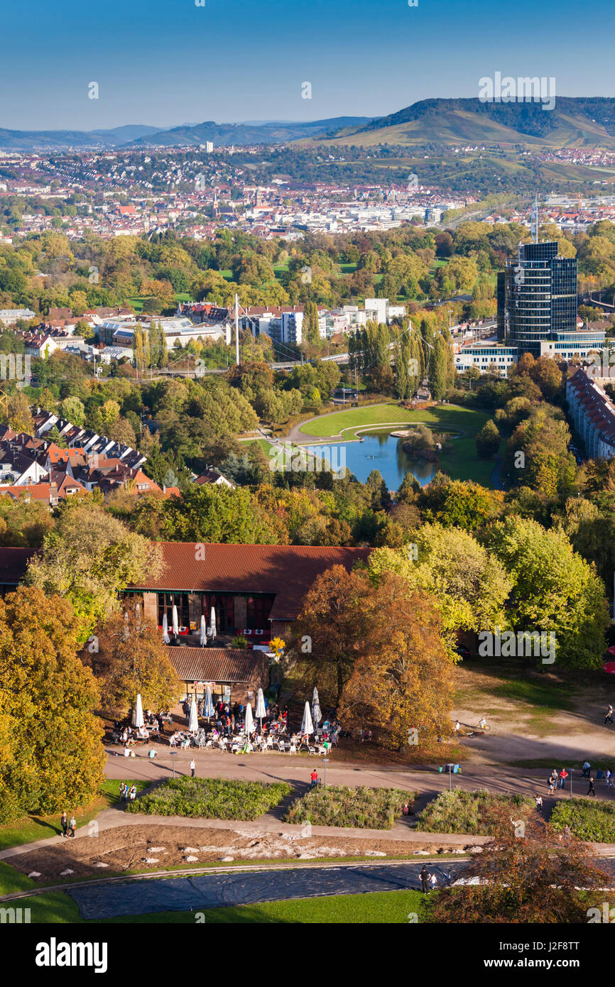 Germany, BadenWurttemburg, Stuttgart, Hohenpark Killesberg, tower, park view Stock Photo Alamy