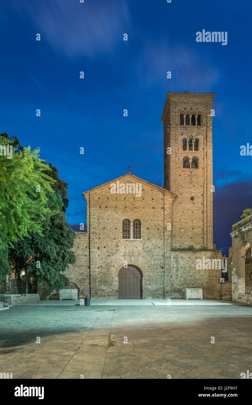 Italy, Ravenna, Basilica of St. Francis (Basilica di San Francesco) at Dawn (Large format sizes available) Stock Photo
