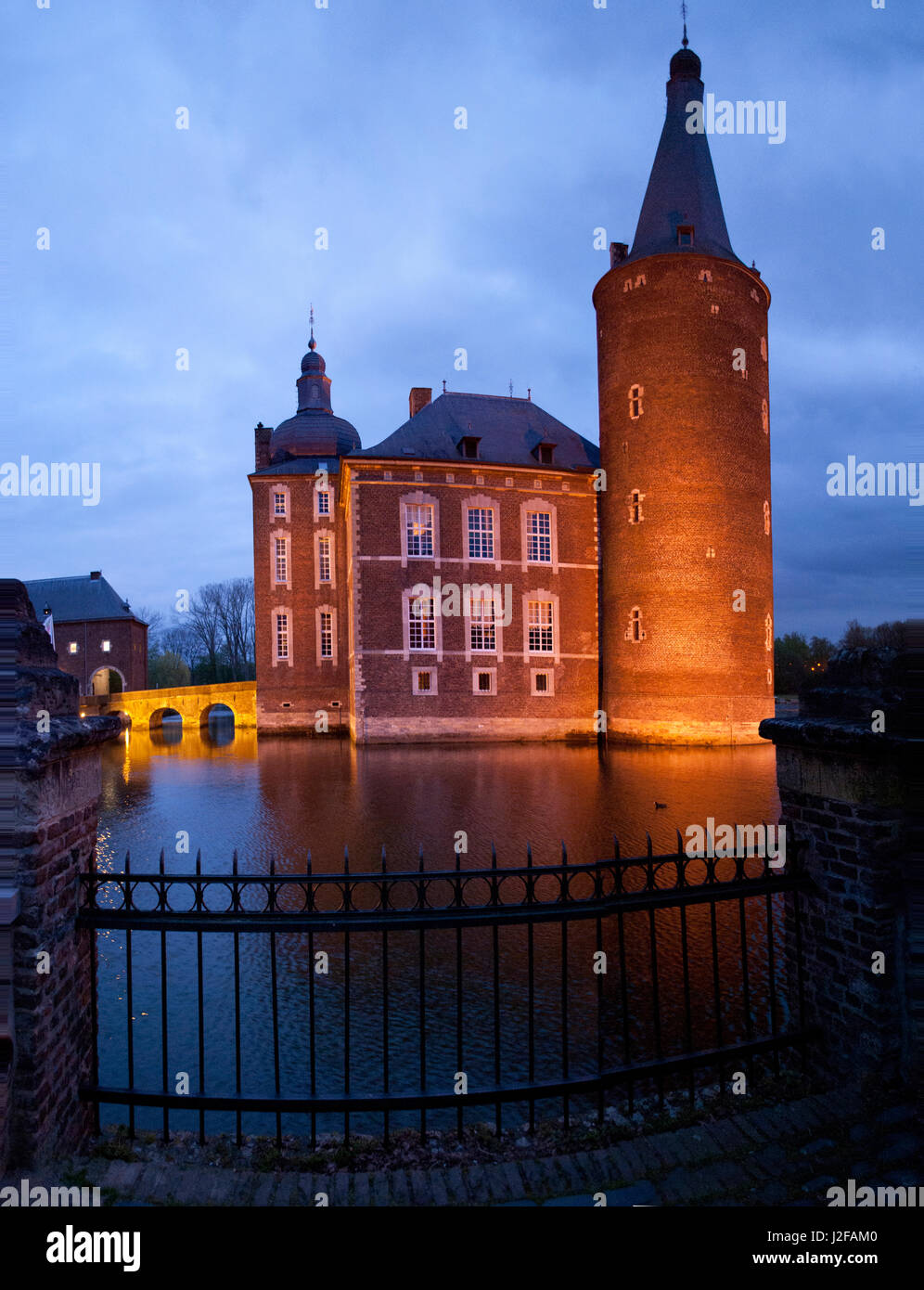 Castle Hoensbroek in south of Holland Stock Photo