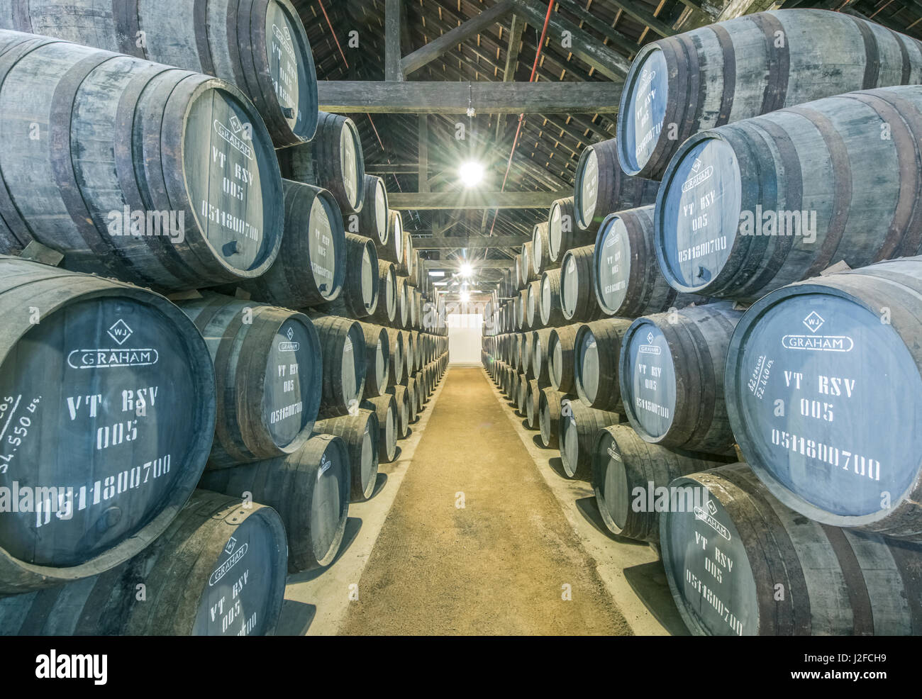 Portugal, Porto, Vila Nova de Gaia, Graham's 1890 Lodge, Port Wine Cellar (Large format sizes