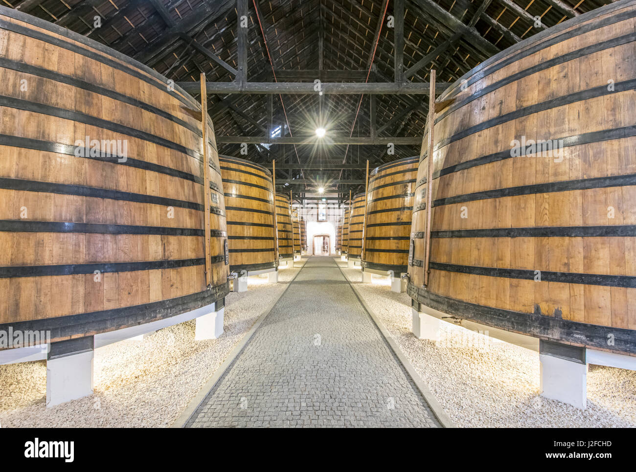 Portugal, Porto, Vila Nova de Gaia, Graham's 1890 Lodge, Port Wine Cellar (Large format sizes