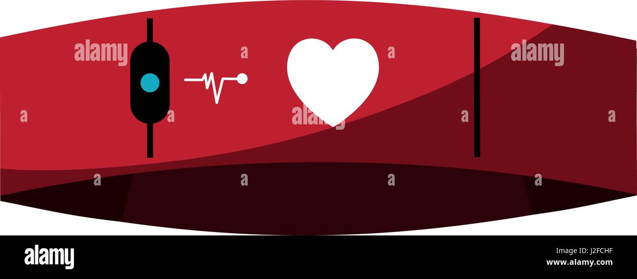 mobile heart rate monitor icon image Stock Vector Image & Art - Alamy