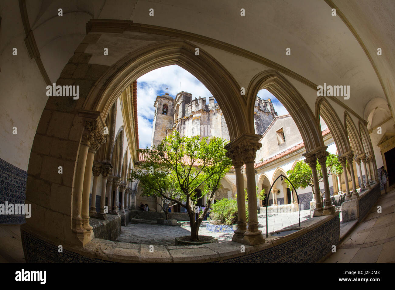 Portugal, Tomar, The Convent of the Order of Christ (Convento de Cristo ...